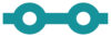 Energy Chain Elastics Spool 2.3M - ENERGY CHAIN LARGE TEAL 2.3M