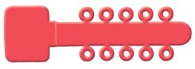 j00343 ligatures fire engine red