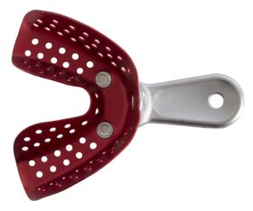 j00366 aluminum impression tray man red